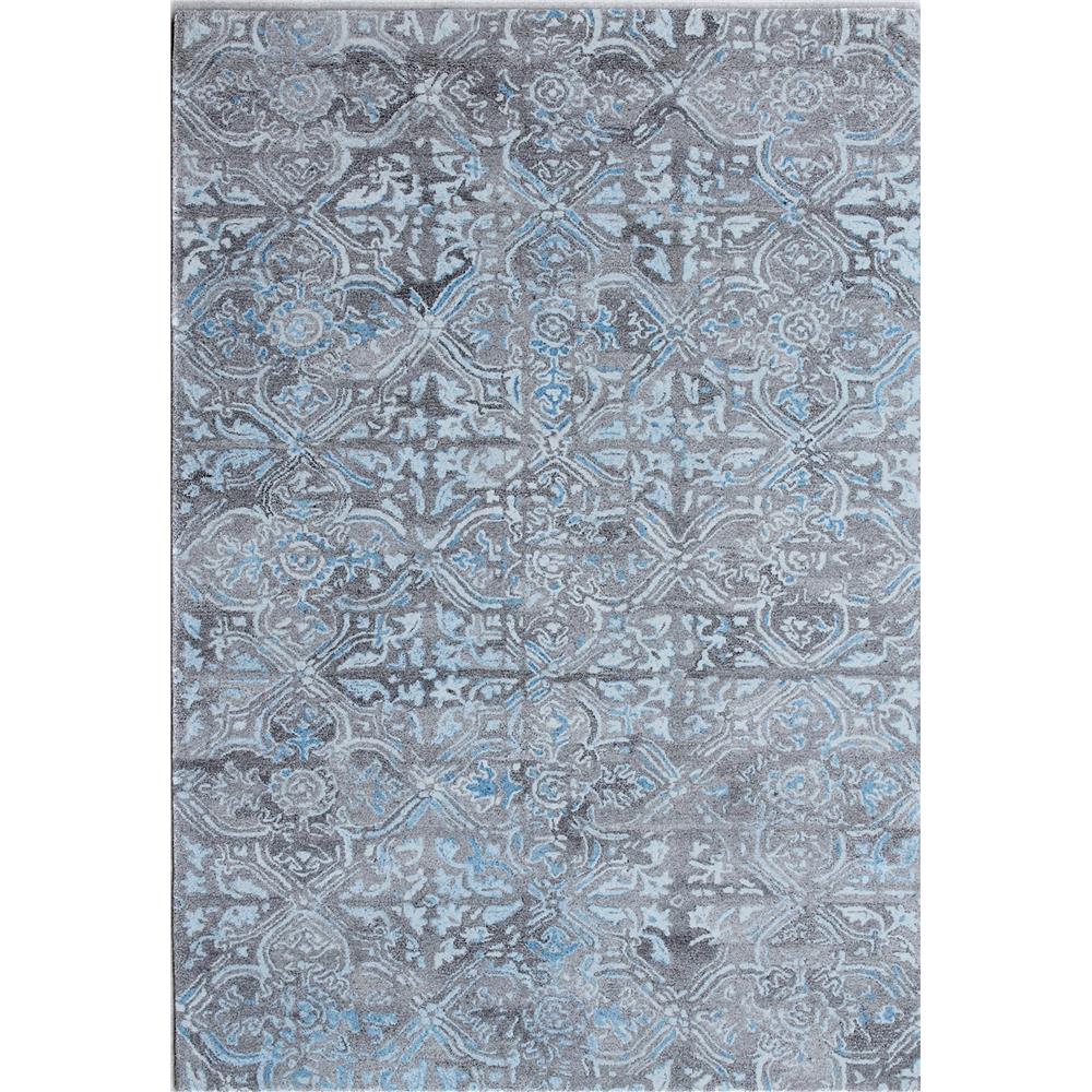 Dynamic Rugs  7815-950 Posh 4 Ft. X 6 Ft. Rectangle Rug in Grey / Blue